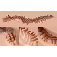 Мастурбатор-попка Naked Factory KATE, вагина + анус, очень реалистичный, сквозной — Просмотреть изображение 4