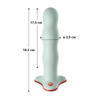 Фаллоимитатор Fun Factory BOUNCER Light Green, шарики внутри, эффект вибрации, диаметр 3,9 см — Просмотреть изображение 5