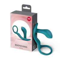 Анальна пробка з ерекційним кільцем Fun Factory BOOTIE RING Bottle Green — Переглянути зображення 6