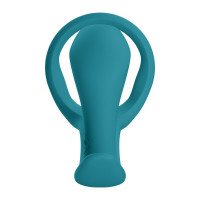 Анальна пробка з ерекційним кільцем Fun Factory BOOTIE RING Bottle Green — Переглянути зображення 3