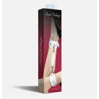 Поножі Feral Feelings - Ankle Restraints White, натуральна шкіра — Просмотреть изображение 2