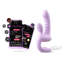 Смарт-пульсатор Magic Motion Magic Duet Purple, подвійний, 10 режимів пульсації, 10 режимів вібрації — Переглянути зображення 2