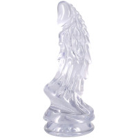 Фэнтезийный фаллоимитатор Doc Johnson Crystal Jellies - Invader Dong 8.5 Inch - Clear