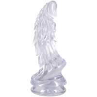 Фэнтезийный фаллоимитатор Doc Johnson Crystal Jellies - Invader Dong 8.5 Inch - Clear