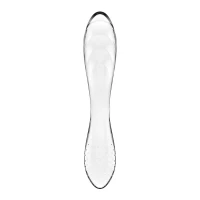 Двосторонній скляний дилдо Satisfyer Dazzling Crystal 1 Transparent (м'яте паковання!!!) — Переглянути зображення 4