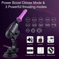 Міні секс-машина Hismith Mini Capsule Sex-Machine with Strong Suction Cup  (м'ята паковання!!!) — Переглянути зображення 4