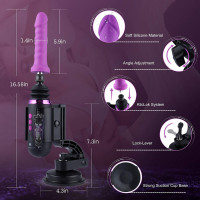 Міні секс-машина Hismith Mini Capsule Sex-Machine with Strong Suction Cup  (м'ята паковання!!!) — Переглянути зображення 6