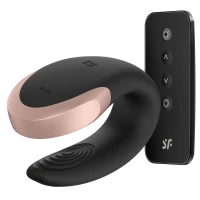 Смарт-вібратор для пар Satisfyer Double Love (Black) (м'яте паковання!!!) — Переглянути зображення 1