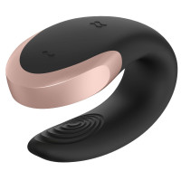 Смарт-вибратор для пар Satisfyer Double Love (Black) (мятая упаковка!!!) — Просмотреть изображение 6