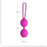 Вагінальні кульки Adrien Lastic Geisha Lastic Balls Mini Magenta (S), діаметр 3,4 см, вага 85 г — Переглянути зображення 2