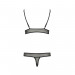 Комплект білизни Passion ERZA SET XXL/XXXL, black, ліф і трусики