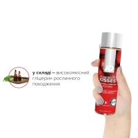 Змазка на водній основі JO H2O — Strawberry Kiss (120 мл) без цукру, рослинний гліцерин — Переглянути зображення 4
