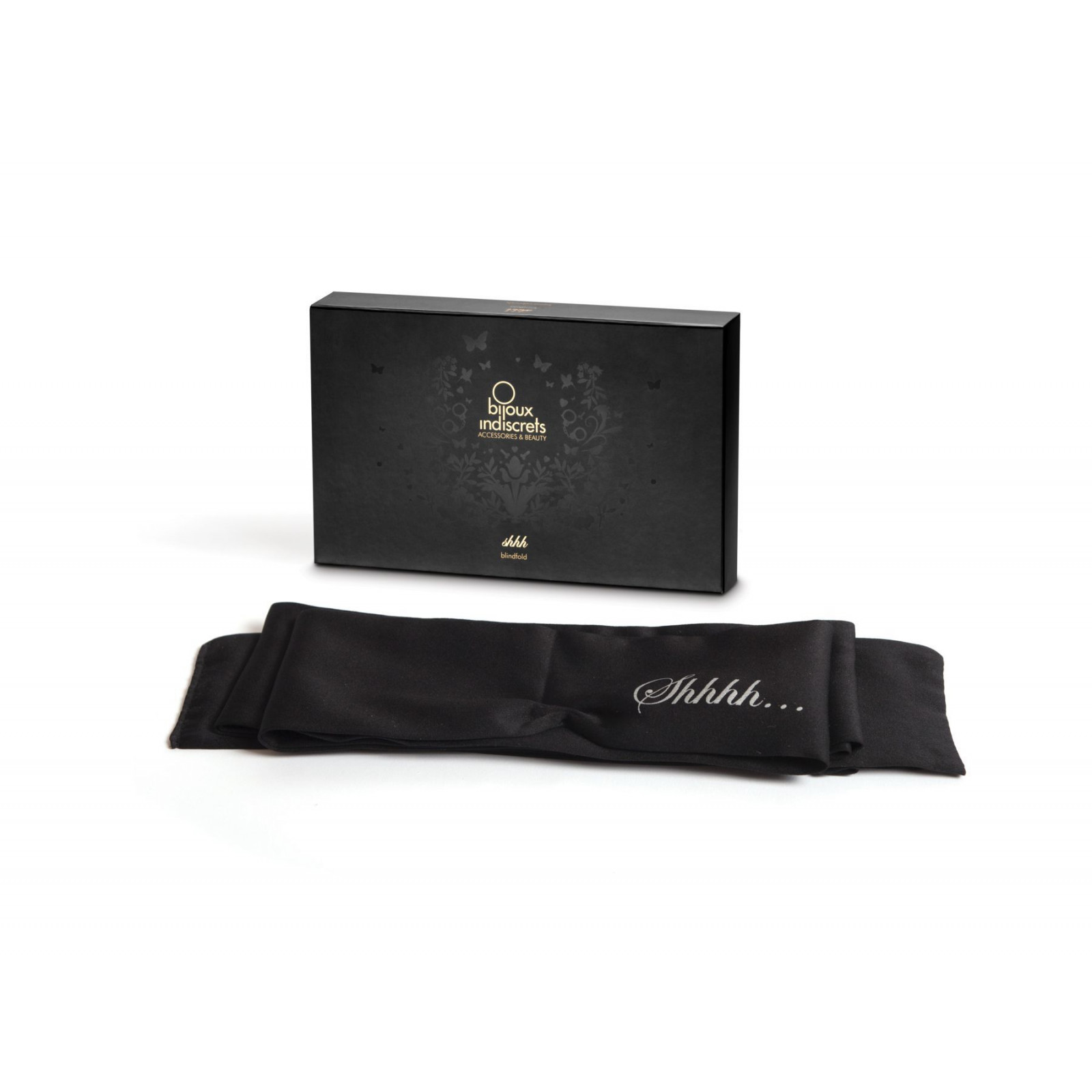 Повязка-лента 2в1 Bijoux Indiscrets: Shhh (повязка на глаза и лента для связывания)