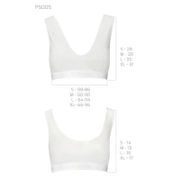 Спортивний топ з еластичної бавовни Passion PS005 TOP XL, white — Переглянути зображення 6