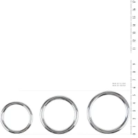 Набір ерекційних кілець Sinner Gear Unbendable – Cock/Ball Ring &amp; Glans Ring Set — Переглянути зображення 3