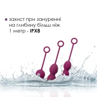 Набір вагінальних кульок зі зміщеним центром ваги Svakom Nova Violet — Переглянути зображення 4