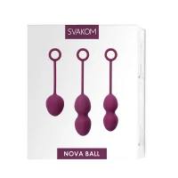 Набір вагінальних кульок зі зміщеним центром ваги Svakom Nova Violet — Переглянути зображення 6