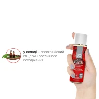 Змазка на водній основі JO H2O — Strawberry Kiss (60 мл) без цукру, рослинний гліцерин — Переглянути зображення 4