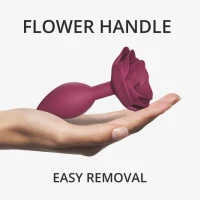 Силіконова анальна пробка Love To Love OPEN ROSES M SIZE - PLUM STAR — Переглянути зображення 4