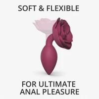 Силіконова анальна пробка Love To Love OPEN ROSES M SIZE - PLUM STAR — Переглянути зображення 2