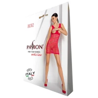 Бодістокінг-сукня з відкритими грудями Passion BS092 red — Переглянути зображення 6