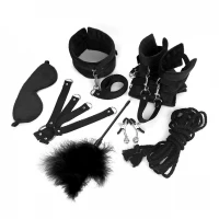 BDSM-набір Art of Sex – Soft Touch BDSM Set, чорний, 9 предметів — Переглянути зображення 2