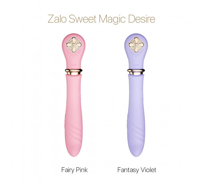 Пульсатор із підігрівом Zalo Sweet Magic - Desire Fairy Pink, турбо режим