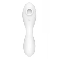 Вакуумний смарт-стимулятор із вібрацією Satisfyer Curvy Trinity 5 (White), керування зі смартфона — Переглянути зображення 2