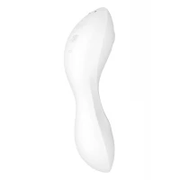 Вакуумний смарт-стимулятор із вібрацією Satisfyer Curvy Trinity 5 (White), керування зі смартфона — Переглянути зображення 9
