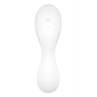 Вакуумний смарт-стимулятор із вібрацією Satisfyer Curvy Trinity 5 (White), керування зі смартфона — Переглянути зображення 7