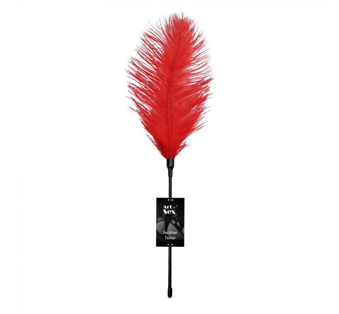 Лоскітка зі страусиним пером Art of Sex – Feather Tickler, червона