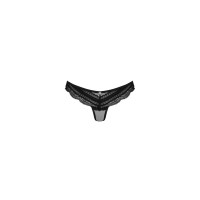 Напівпрозорі трусики з підвіскою Obsessive Ivannes panties black L/XL, чорні