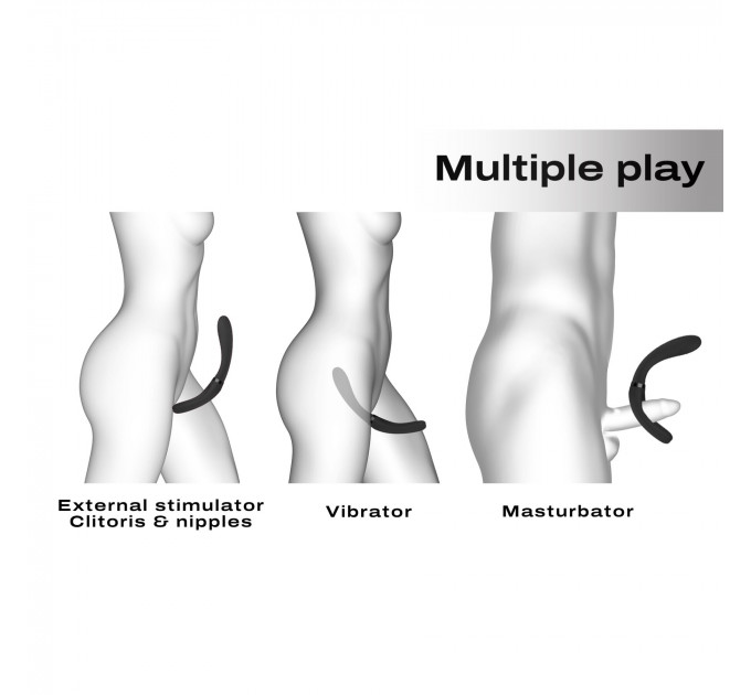 Вібратор-стимулятор Dorcel INFINITE JOY BLACK, багатофункціональний, унісекс