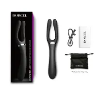 Вібратор-стимулятор Dorcel INFINITE JOY BLACK, багатофункціональний, унісекс — Просмотреть изображение 10