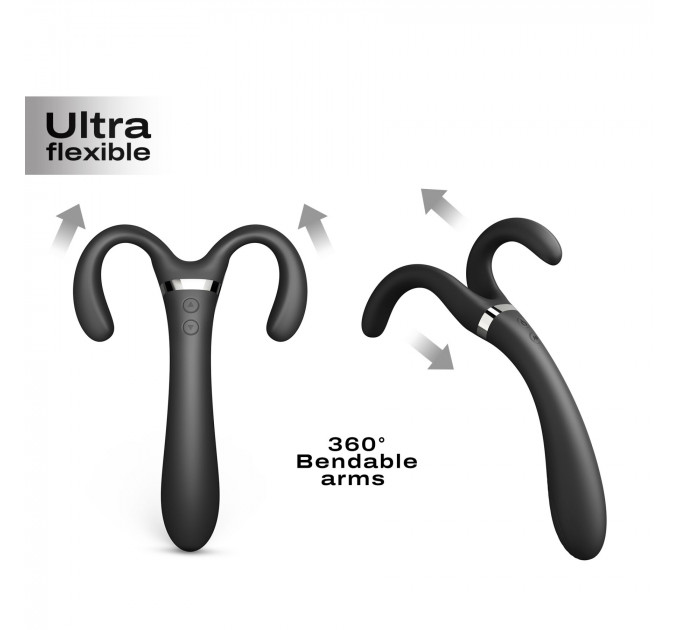 Вібратор-стимулятор Dorcel INFINITE JOY BLACK, багатофункціональний, унісекс