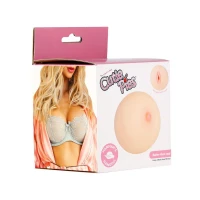 Мастурбатор-груди Cutie Pies Hannah's Handful - Pussy &amp; Boob, глибина 9,9 см, віброкуля в подарунок — Переглянути зображення 6