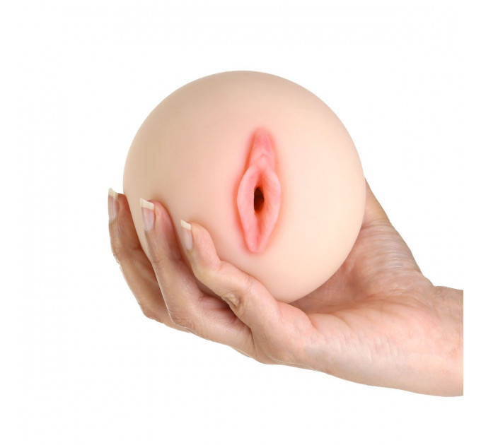 Мастурбатор-грудь Cutie Pies Hannah's Handful - Pussy & Boob, глубина 9,9 см, вибропуля в подарок