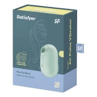 Вакуумний стимулятор із вібрацією Satisfyer Pro To Go 2 Mint — Просмотреть изображение 7