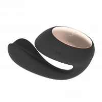 Смарт-вібратор LELO Ida Wave Black, вагінально-кліторальний, технологія WaveMotion, 2 мотори — Переглянути зображення 1