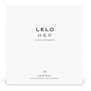 Презервативи LELO HEX Condoms Original 36 Pack, тонкі та суперміцні