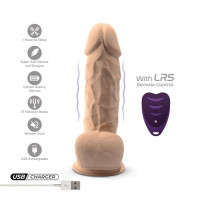 Фаллоимитатор с вибрацией SilexD Norman Vibro Flesh (Model 1 size 8,5&quot;) + LRS, диаметр 5 см — Просмотреть изображение 6