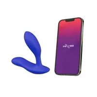 Смарт-вібромасажер простати We-Vibe Vector+ ROYAL BLUE, пульт ДК, регульований кут нахилу — Переглянути зображення 2