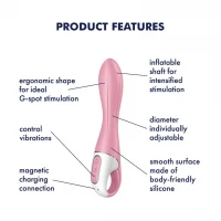 Вібратор точки G надувний Satisfyer Air Pump Vibrator 2 — Переглянути зображення 4
