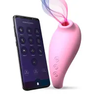Вакуумний смарт-стимулятор Adrien Lastic Revelation Pink, режим Boost, керування через застосунок — Переглянути зображення 2