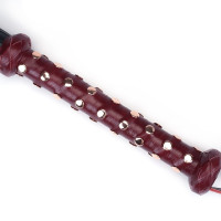 Флоггер Liebe Seele Wine Red Studded Flogger, натуральная кожа