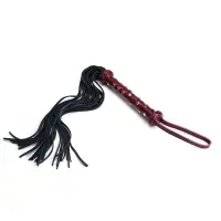 Флогер Liebe Seele Wine Red Studded Flogger, натуральна шкіра — Переглянути зображення 1
