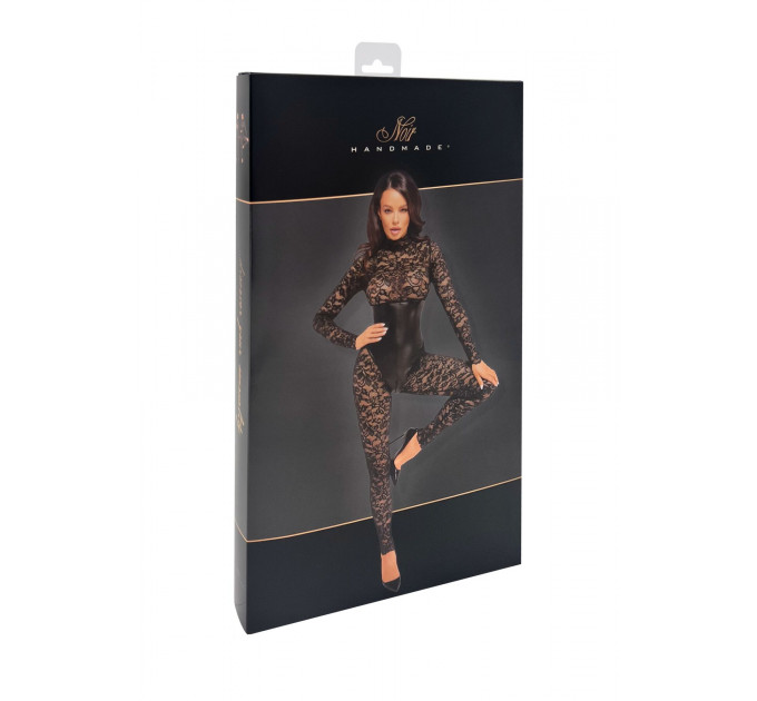 Комбінезон Noir Handmade F299 Enigma, XXL, мереживо, довгий рукав, імітація корсета, доступ