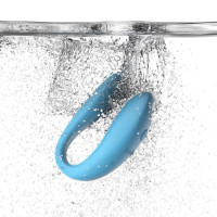 Смарт-вибратор для пар We-Vibe Sync GO Turquoise, тревел-кейс