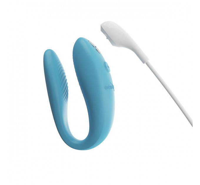 Смарт-вібратор для пар We-Vibe Sync GO Turquoise, тревел-кейс