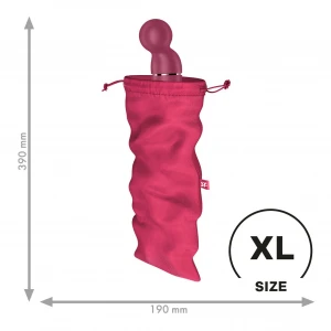 Мішечок для секс-іграшок Satisfyer Treasure Bag XL, рожевий, на шнурку